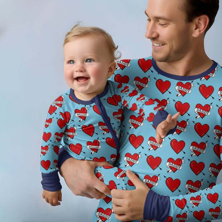 Dad's Kids Bamboo Two Piece Short Sleeve Shorts Pajama Set