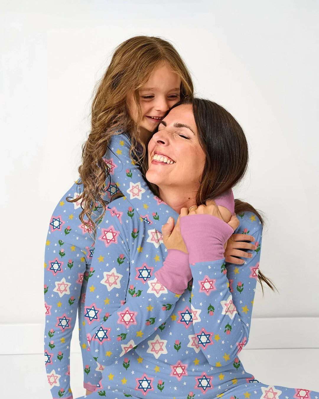 Starry Bloom Blessings Family Matching Bamboo Two Piece Long Sleeve Pajama Set