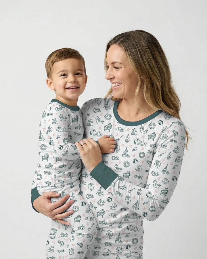 Lake Vibe Bamboo Women Pajama Set