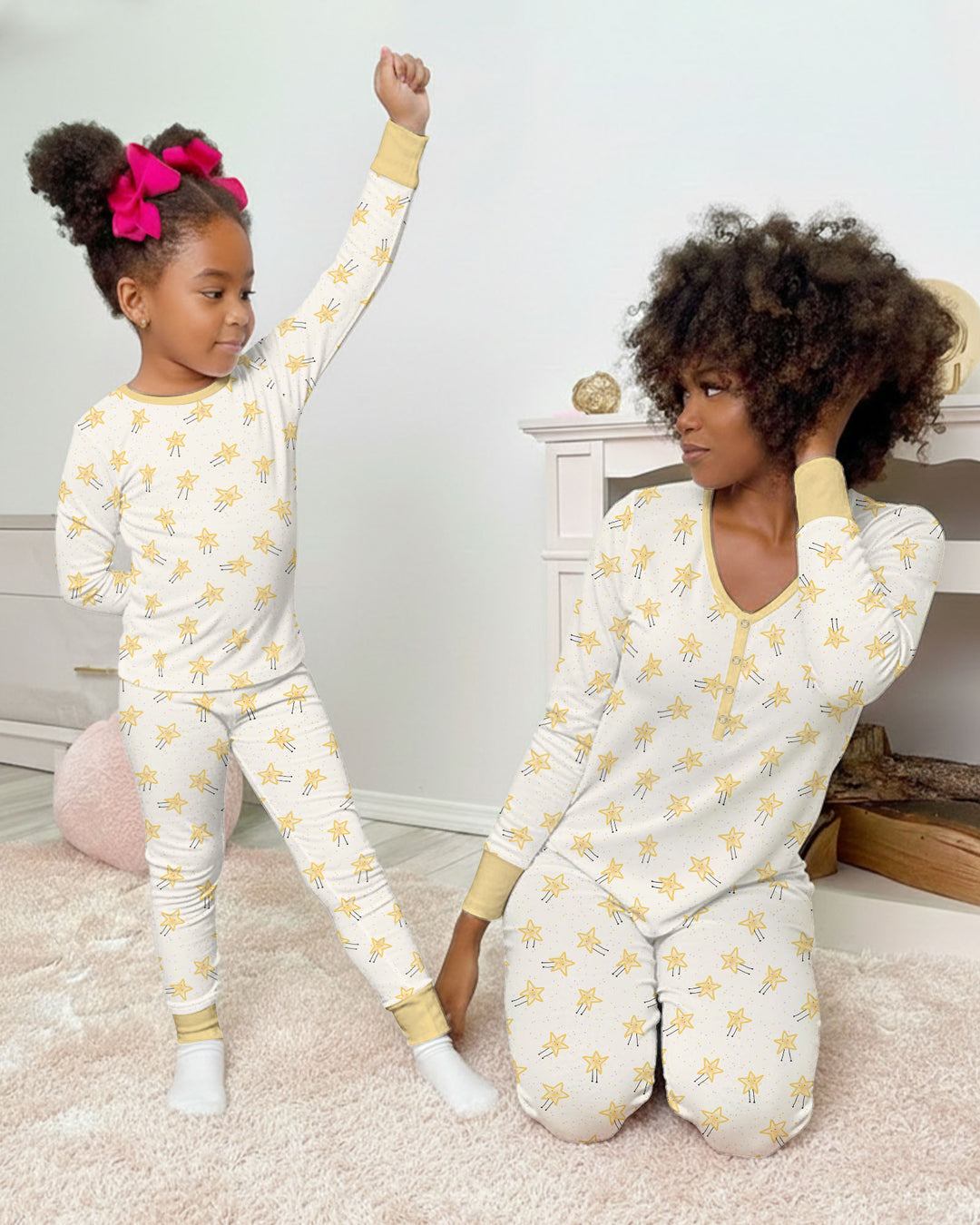Template Bamboo Two Piece Long Sleeve Pyjamas Set