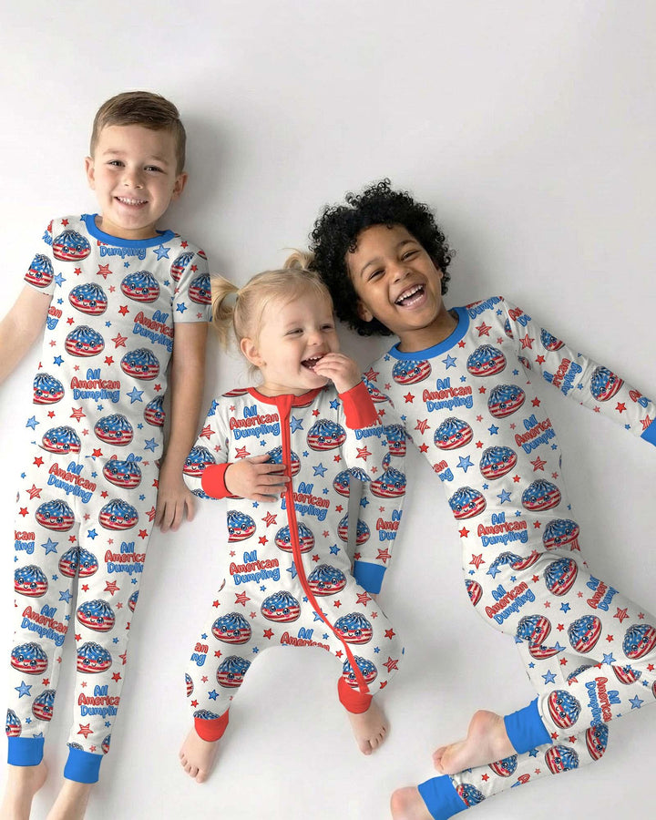 All American Dumpling Bamboo Two Piece Long Sleeve Pajama Set