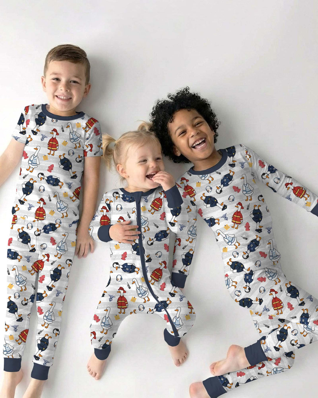Rescue Goose Squad Bamboo Two Piece Long Sleeve Pajama Set