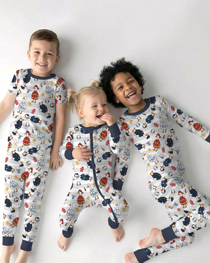 Rescue Goose Squad Bamboo Two Piece Long Sleeve Pajama Set
