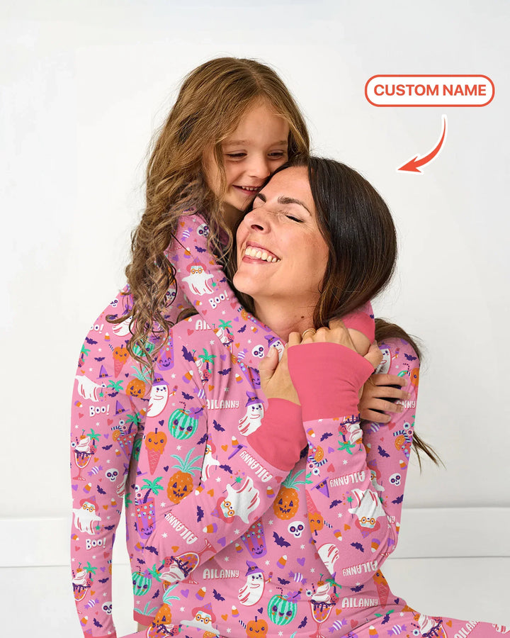 Summerween Doodles Bamboo Women Pajama Set