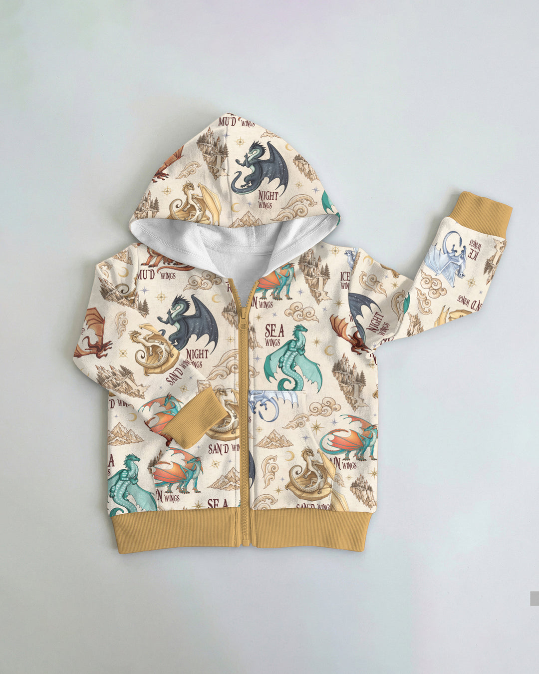 Elemental Dragons Bamboo Zip Hoodie