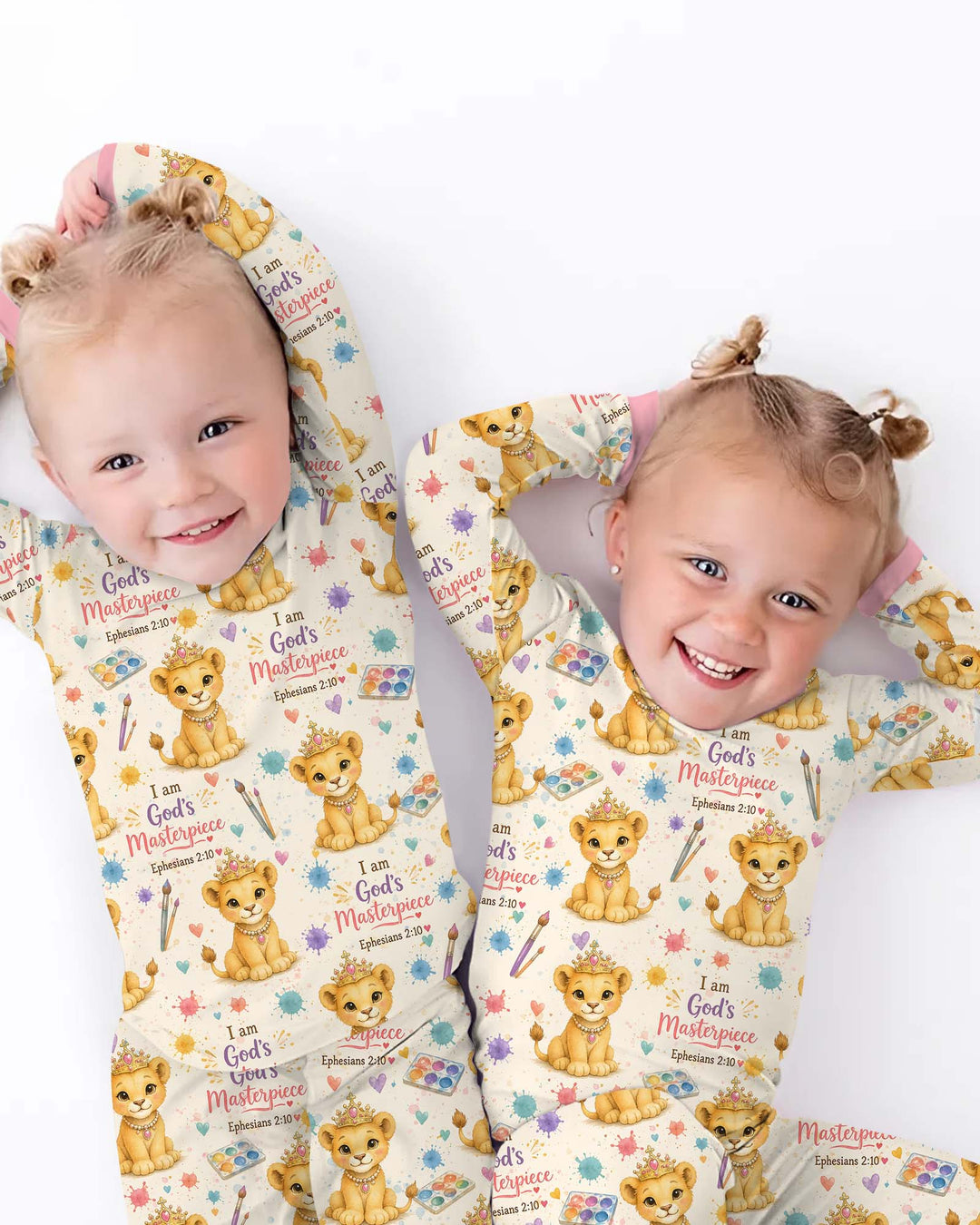 I Am God's Masterpiece Two Piece Short Sleeve Pajama Set