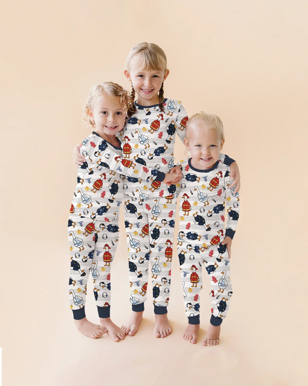 Rescue Goose Squad Bamboo Two Piece Long Sleeve Pajama Set