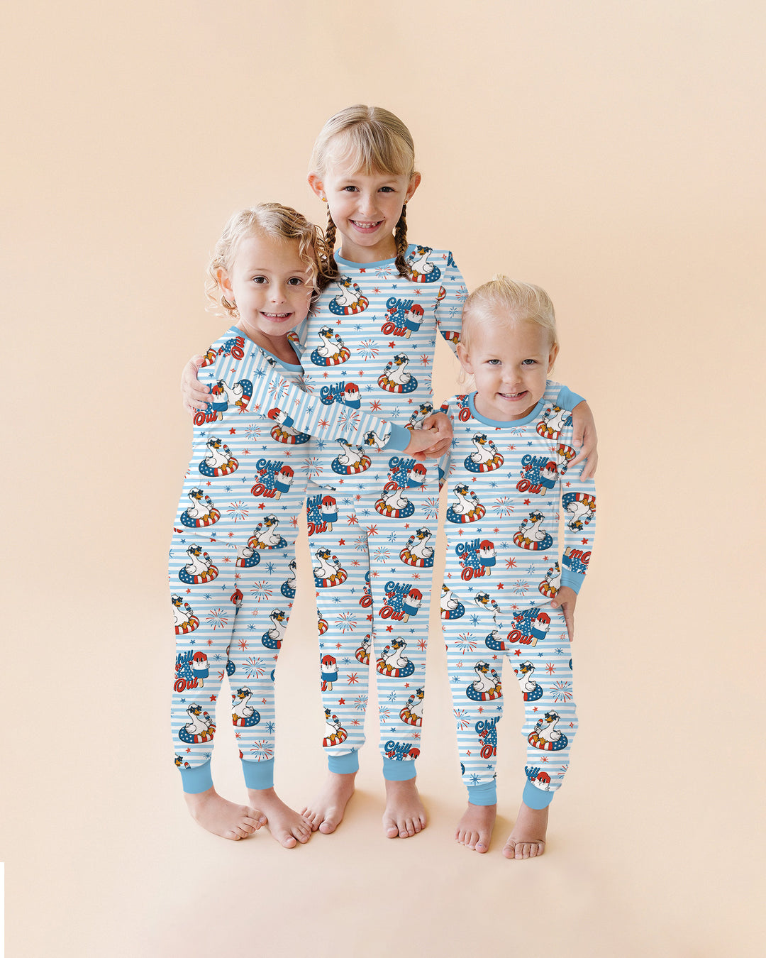 Chill the Fourth Out Bamboo Two Piece Long Sleeve Pajama Set