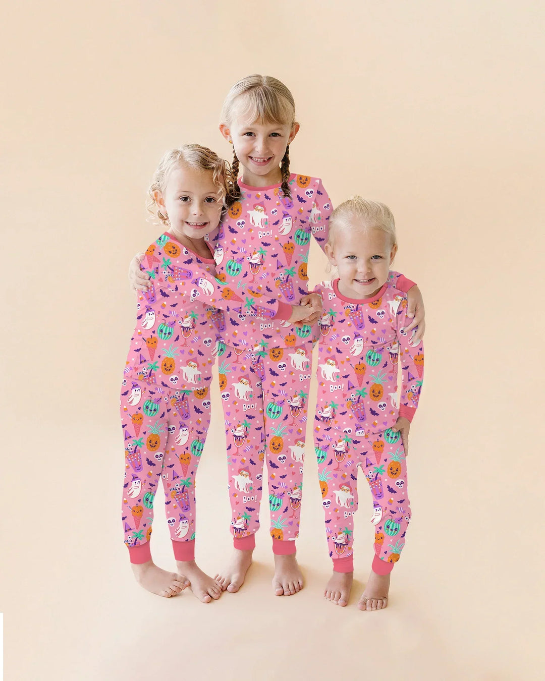 Summerween Doodles Bamboo Two Piece Short Sleeve Pajama Set