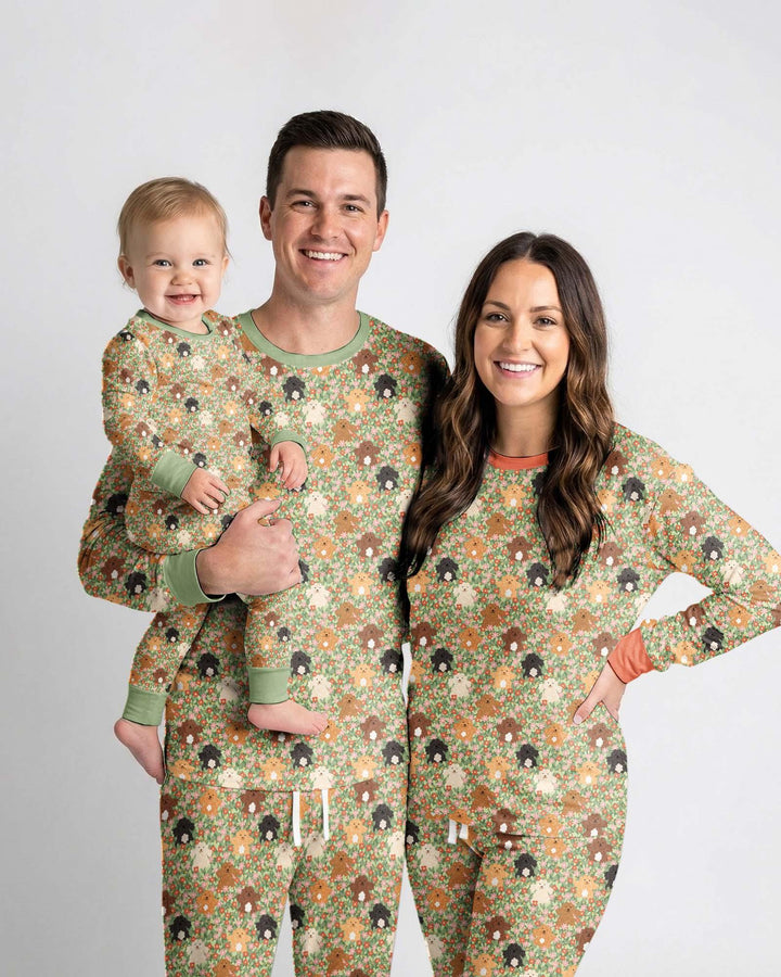 Puppy Garden Family Matching Bamboo Men's Pajama Set
