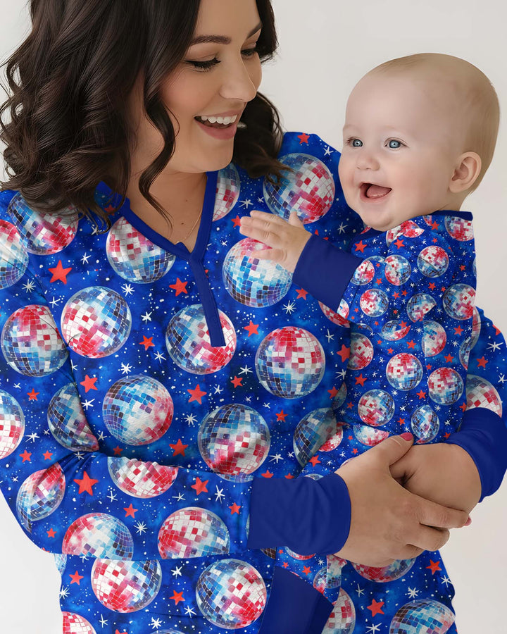 USA Disco Balls Bamboo Convertible Zippy