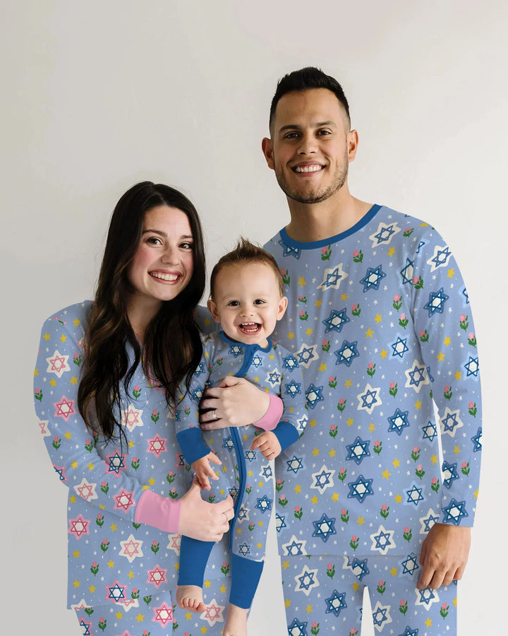 Starry Bloom Blessings Family Matching Bamboo Convertible Zippy