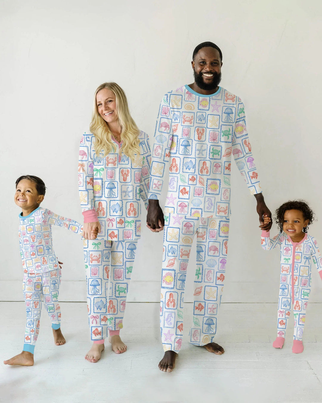 Coastal Treasures Family Matching Bamboo Women Pajama Set