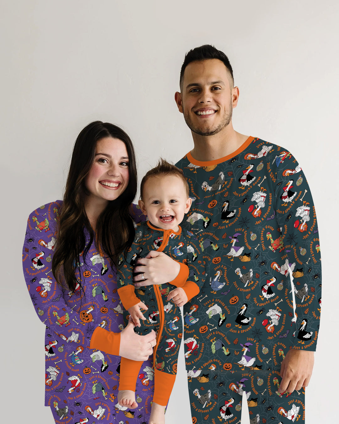 Just A Spooky Goose Family Matching Bamboo Women Pajama Set