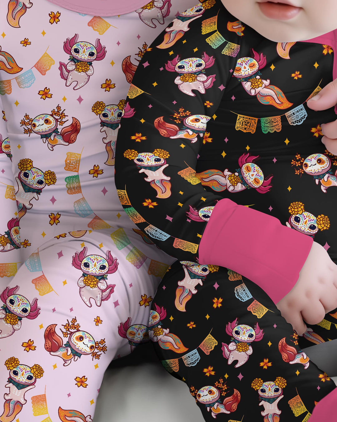 Axololt Día de los Muertos Bamboo Convertible Zippy