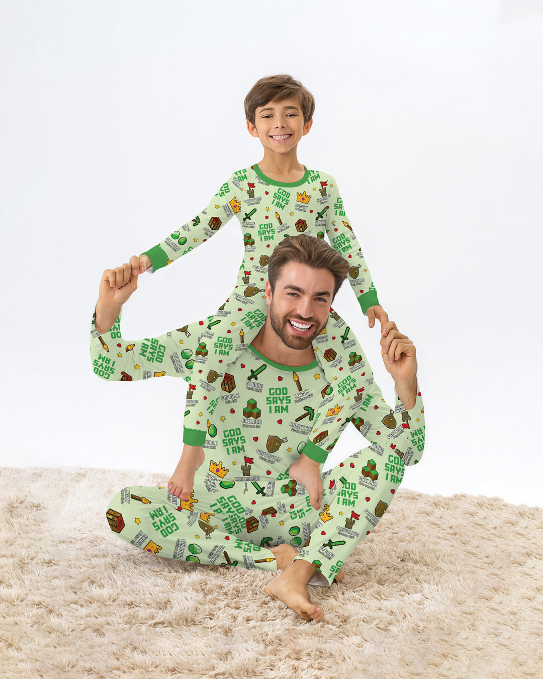 Template Bamboo Two Piece Long Sleeve Pyjamas Set