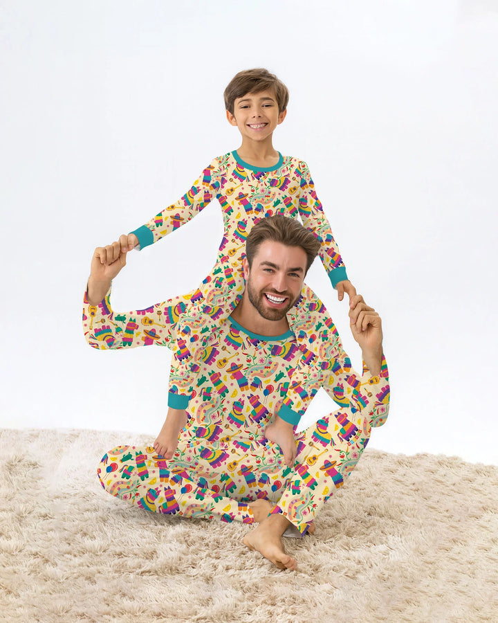 Template Bamboo Two Piece Long Sleeve Pyjamas Set