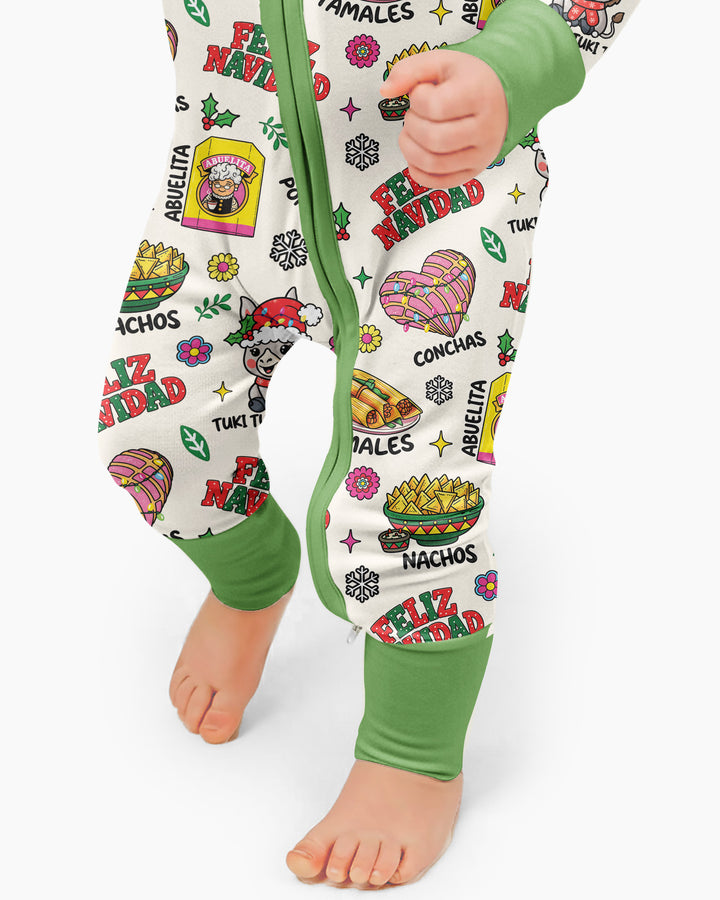 Mexican Christmas Feliz Navidad Bamboo Convertible Zippy