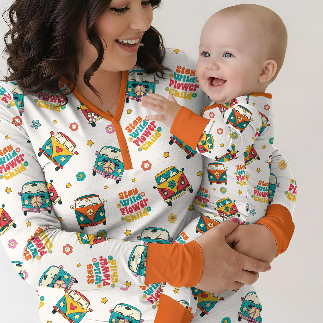 Stay Wild Flower Child Bamboo Convertible Zippy