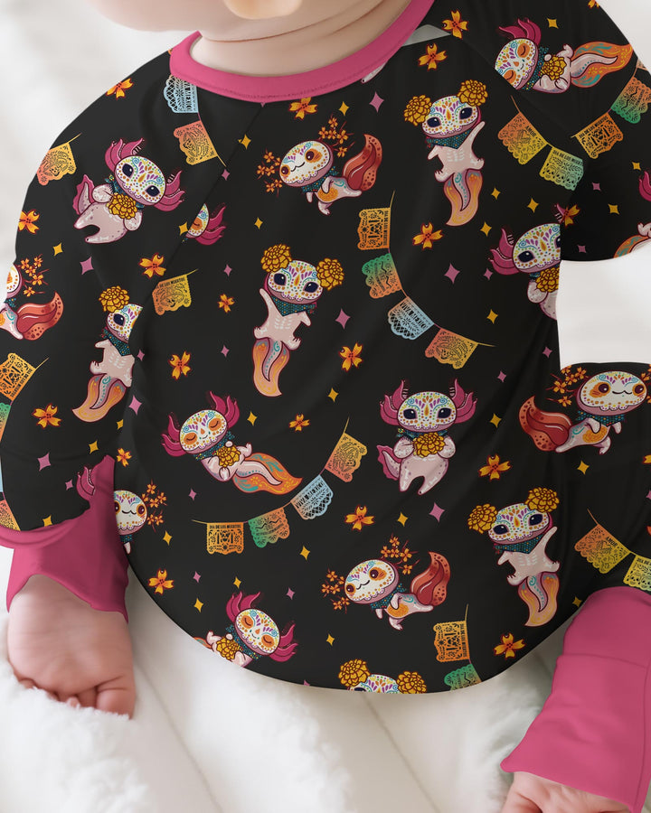 Axololt Día de los Muertos Bamboo Convertible Zippy