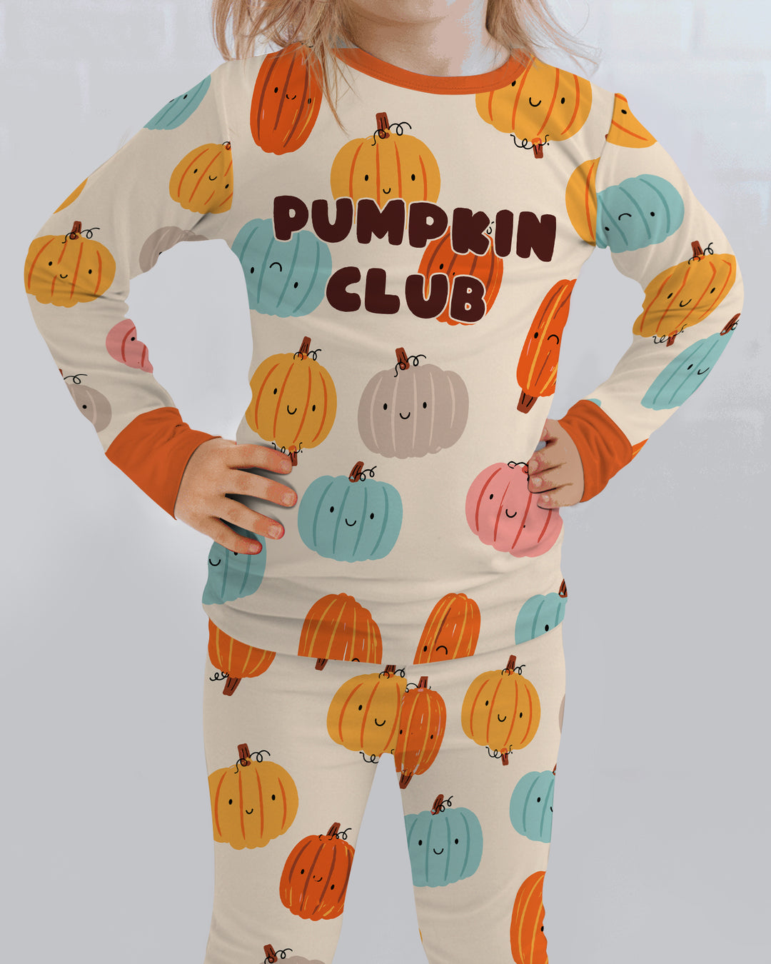 Mommy's Little Pumpkin  Bamboo Two Piece Long Sleeve Pajama Set