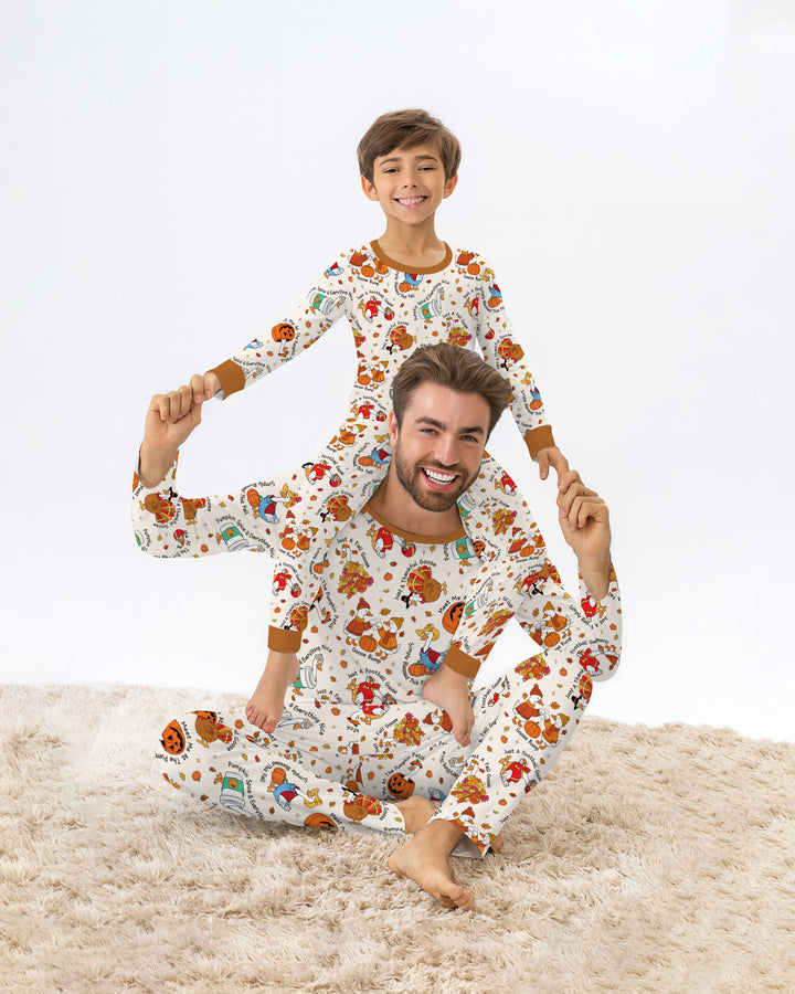 Template Bamboo Two Piece Long Sleeve Pyjamas Set