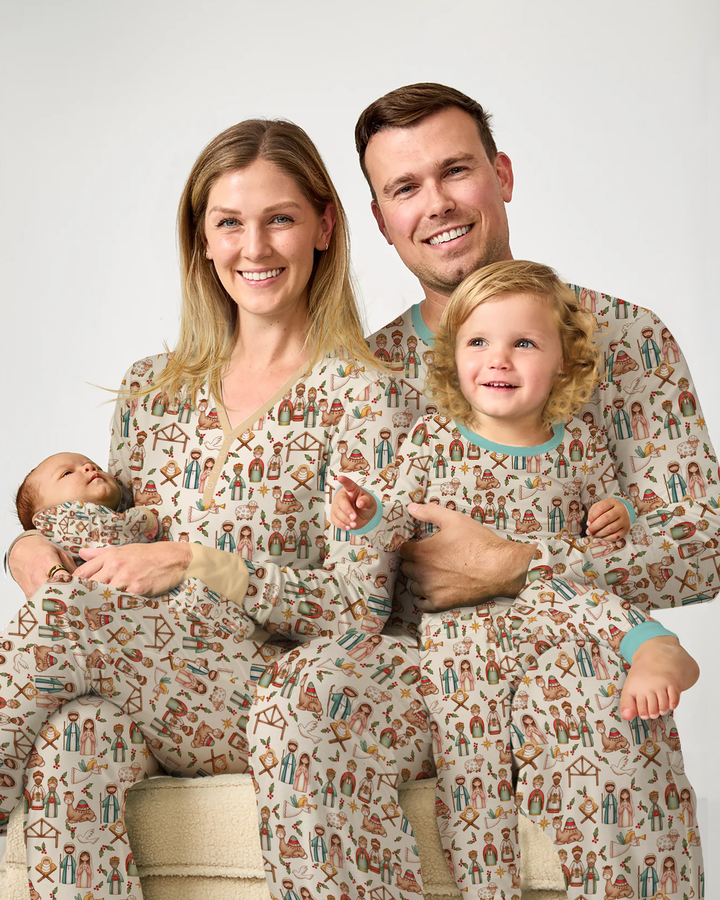Holy Night Nativity Bamboo Men's Pajama Set