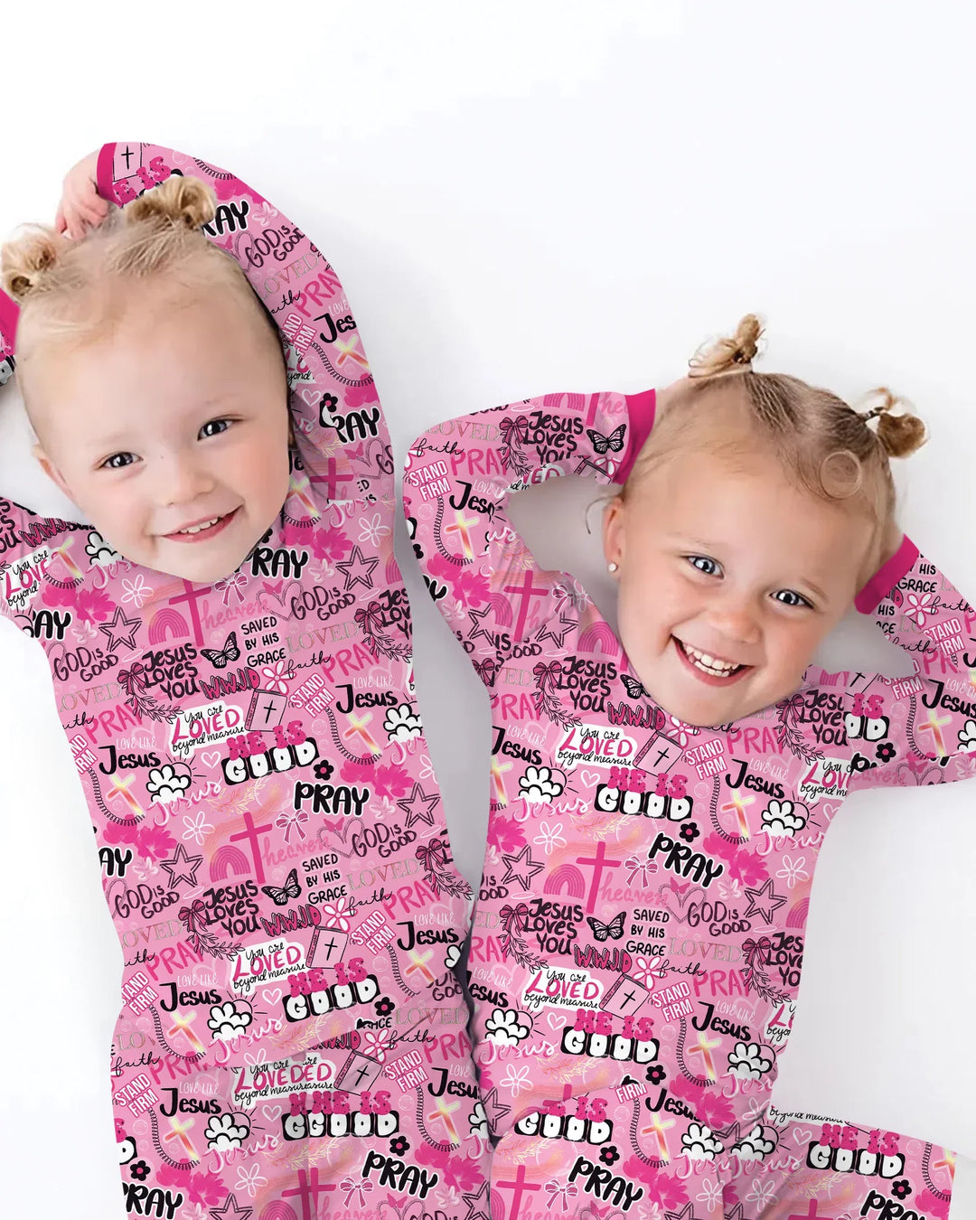 Template Bamboo Two Piece Long Sleeve Pyjamas Set