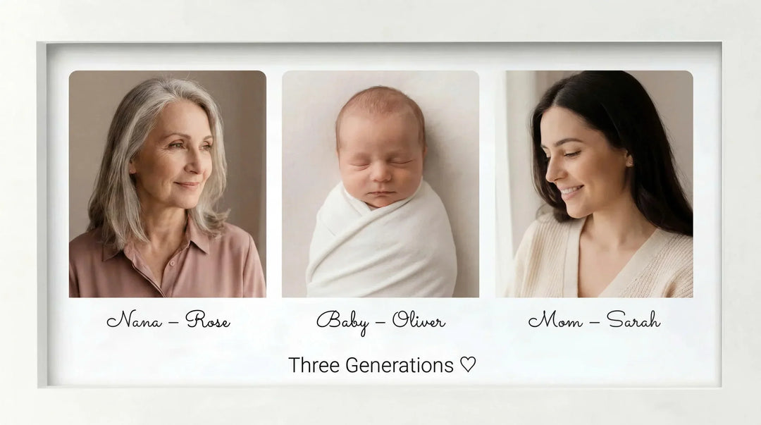 Grandma, Mom & Baby Memory Picture Frame