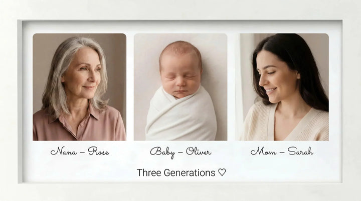 Grandma, Mom & Baby Memory Picture Frame