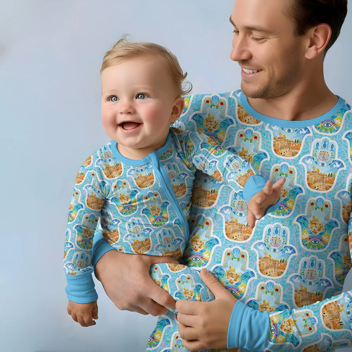Hamsa Hand Bamboo Convertible Zippy