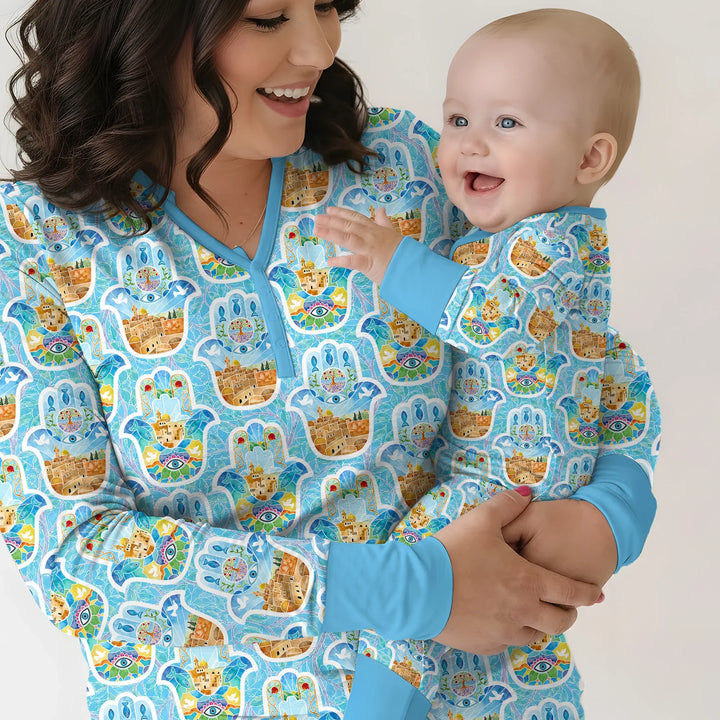 Hamsa Hand Bamboo Women Pajama Set