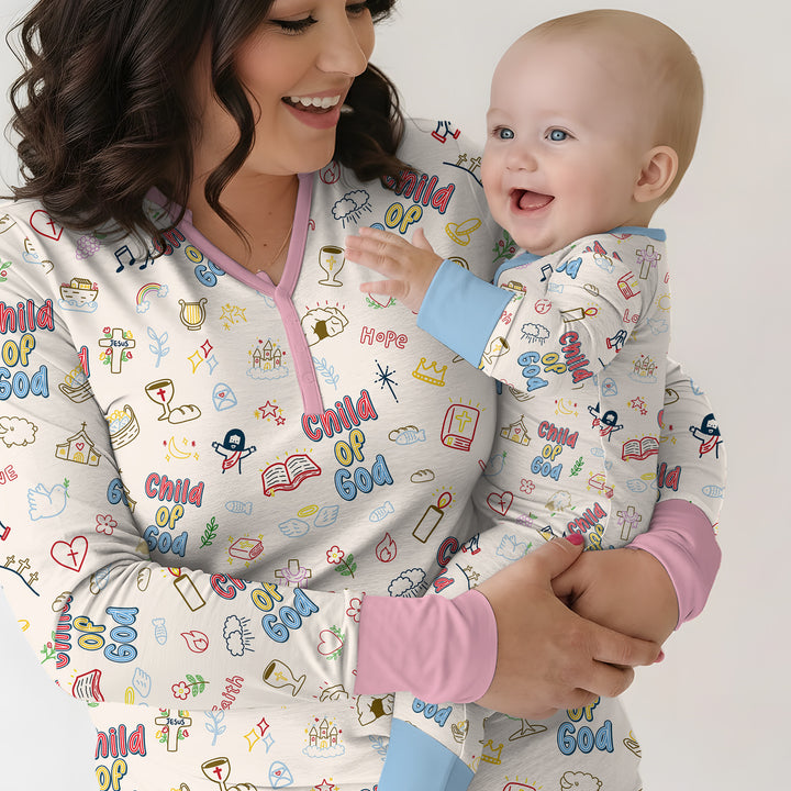 A Child Of God Family Matching Bamboo Shorty Zippy