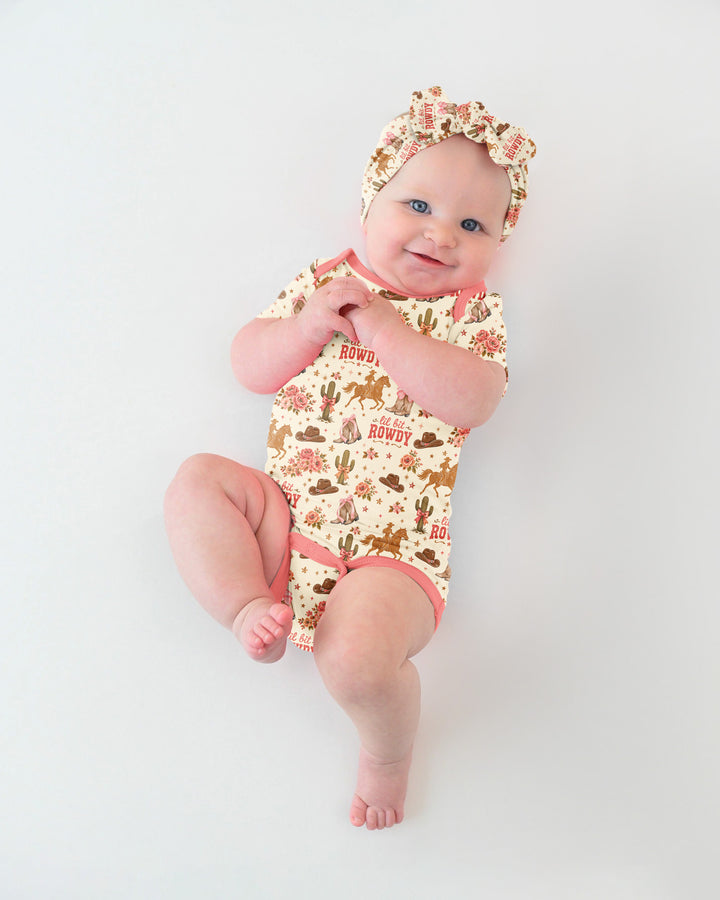 Coquette Cowgirl Lil Bit Rowdy Bamboo Bodysuit