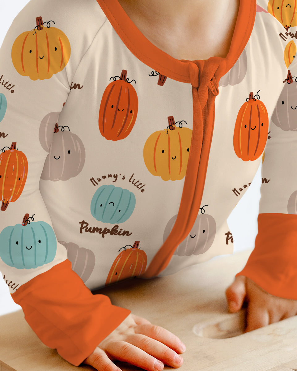 Mommy's Little Pumpkin  Bamboo Convertible Zippy