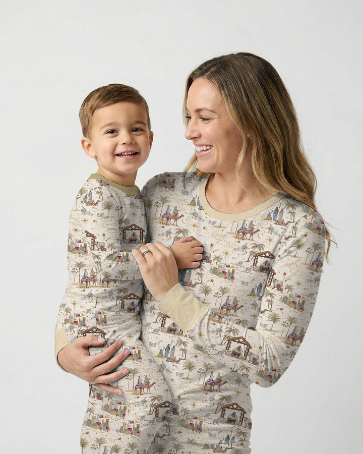 Silent Night Nativity Bamboo Women Pajama Set
