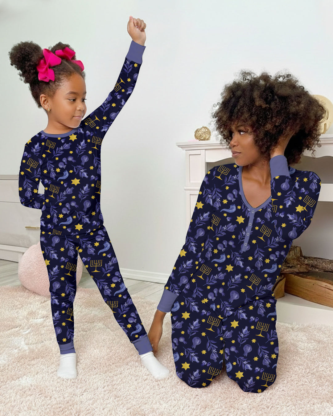 Rosh Hashanah Night Family Matching Bamboo Women Pajama Set