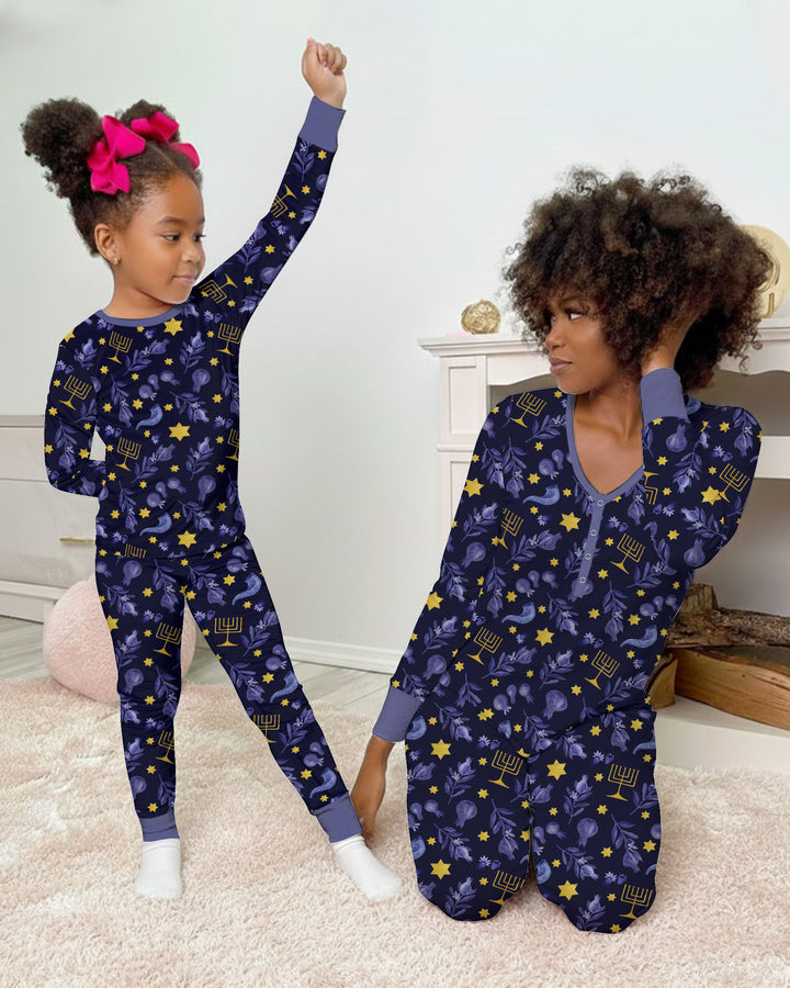 Rosh Hashanah Night Family Matching Bamboo Women Pajama Set