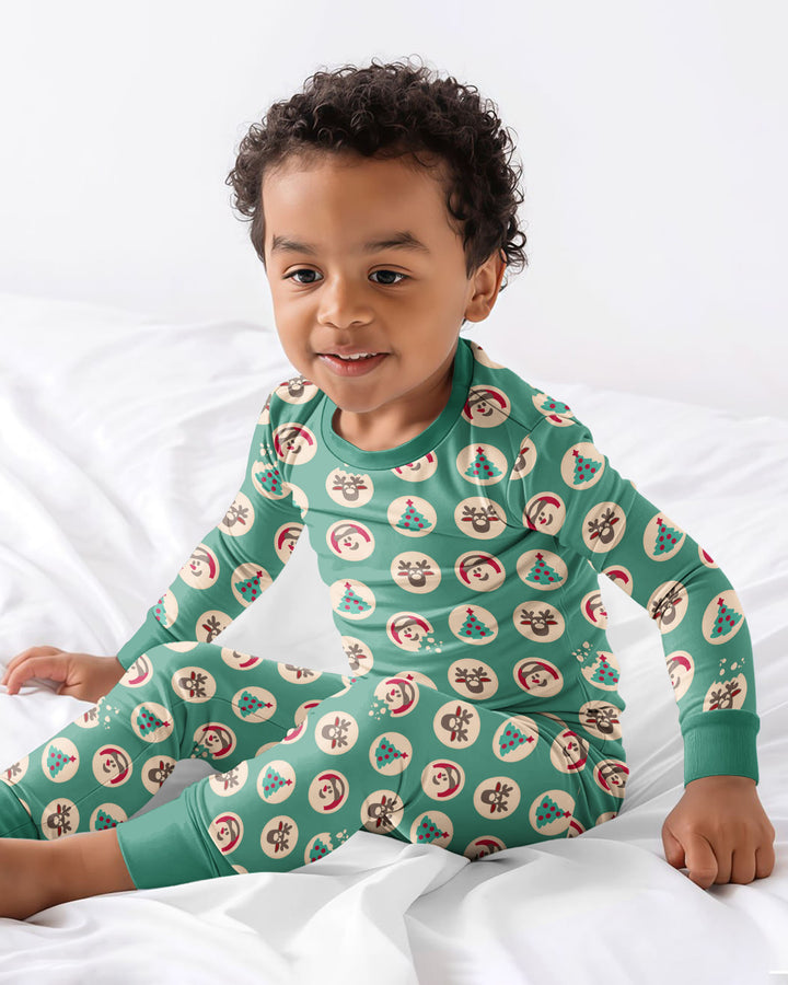 Template Bamboo Two Piece Long Sleeve Pyjamas Set