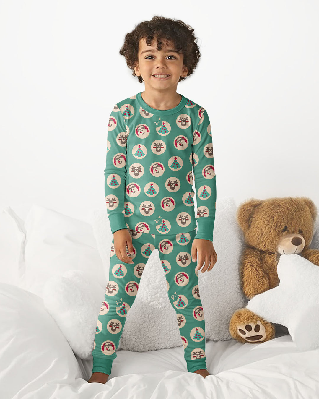 Template Bamboo Two Piece Long Sleeve Pyjamas Set