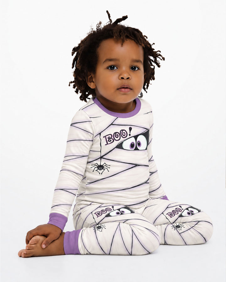 Little Mummy Halloween Bamboo Two Piece Long Sleeve Pajama Set