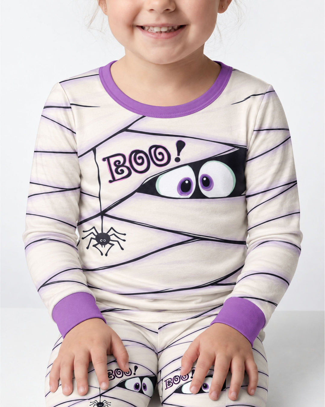 Little Mummy Halloween Bamboo Two Piece Long Sleeve Pajama Set