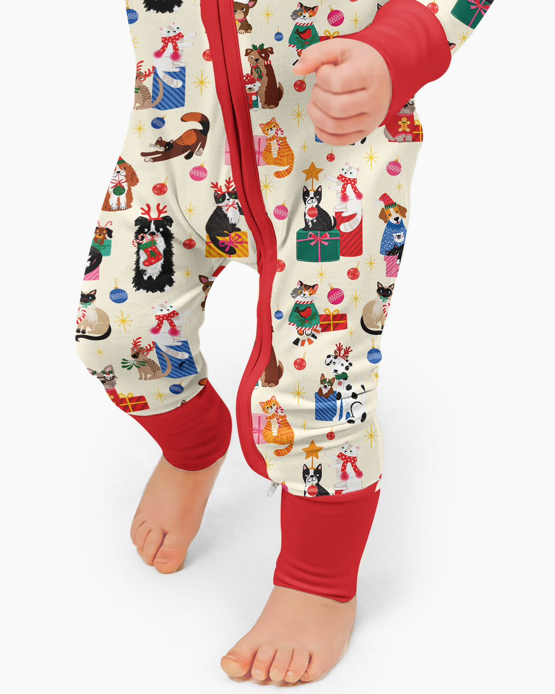 Christmas Paws Bamboo Convertible Zippy