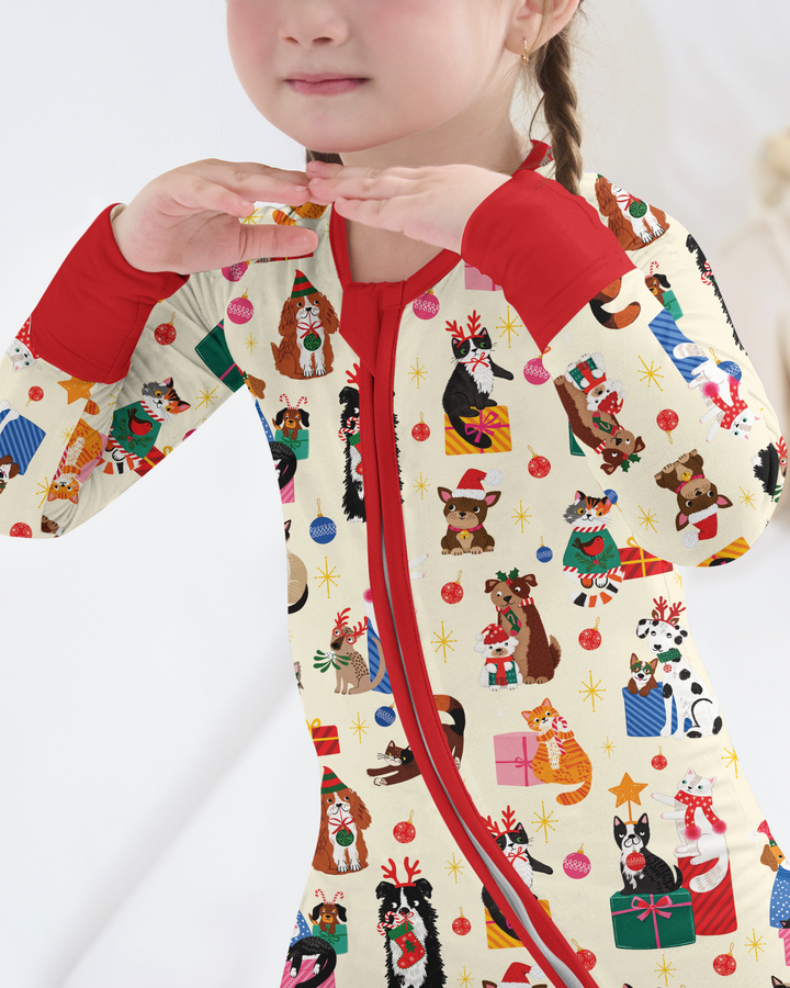 Christmas Paws Bamboo Convertible Zippy
