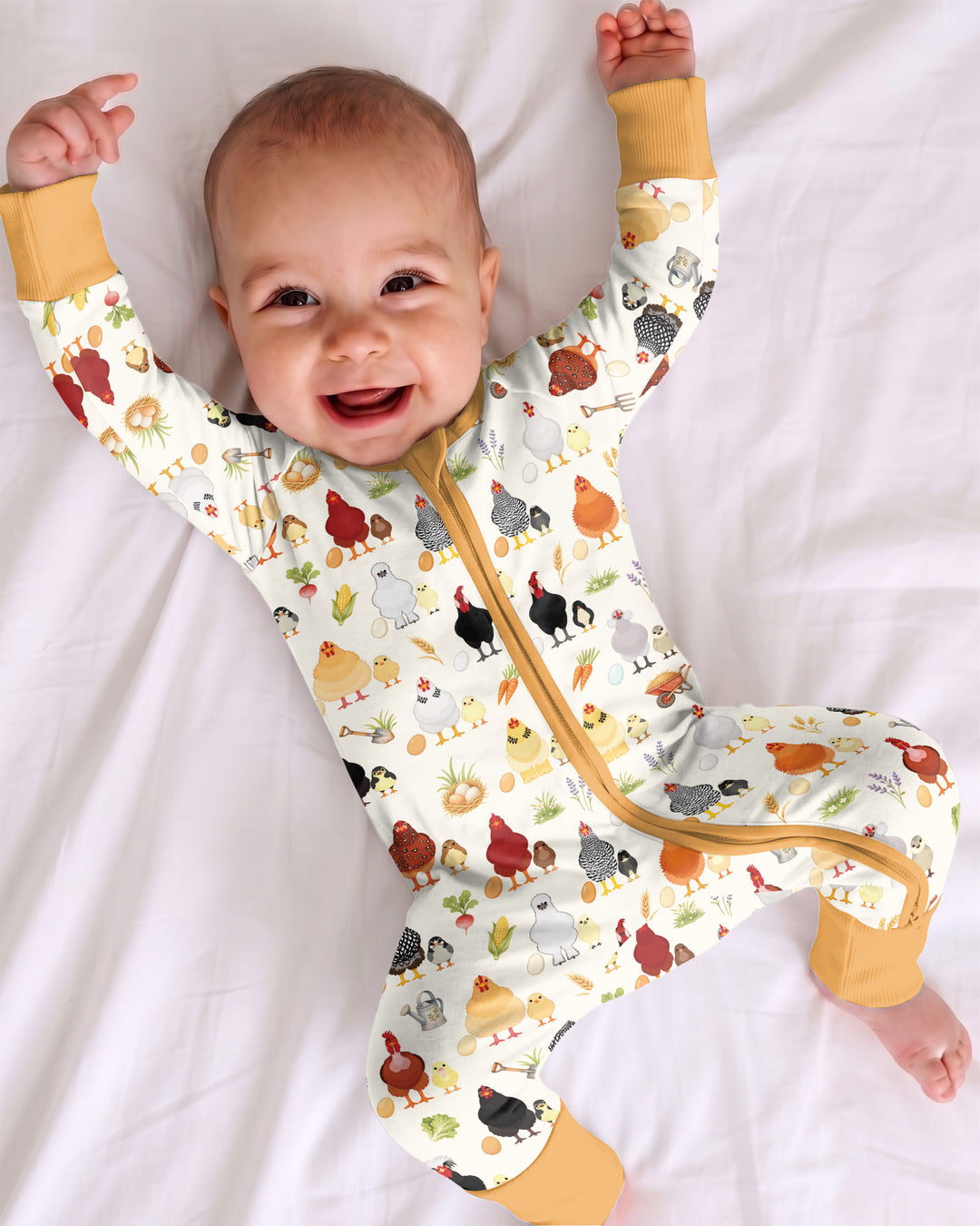 Chicks & Eggs Bamboo Convertible Zippy