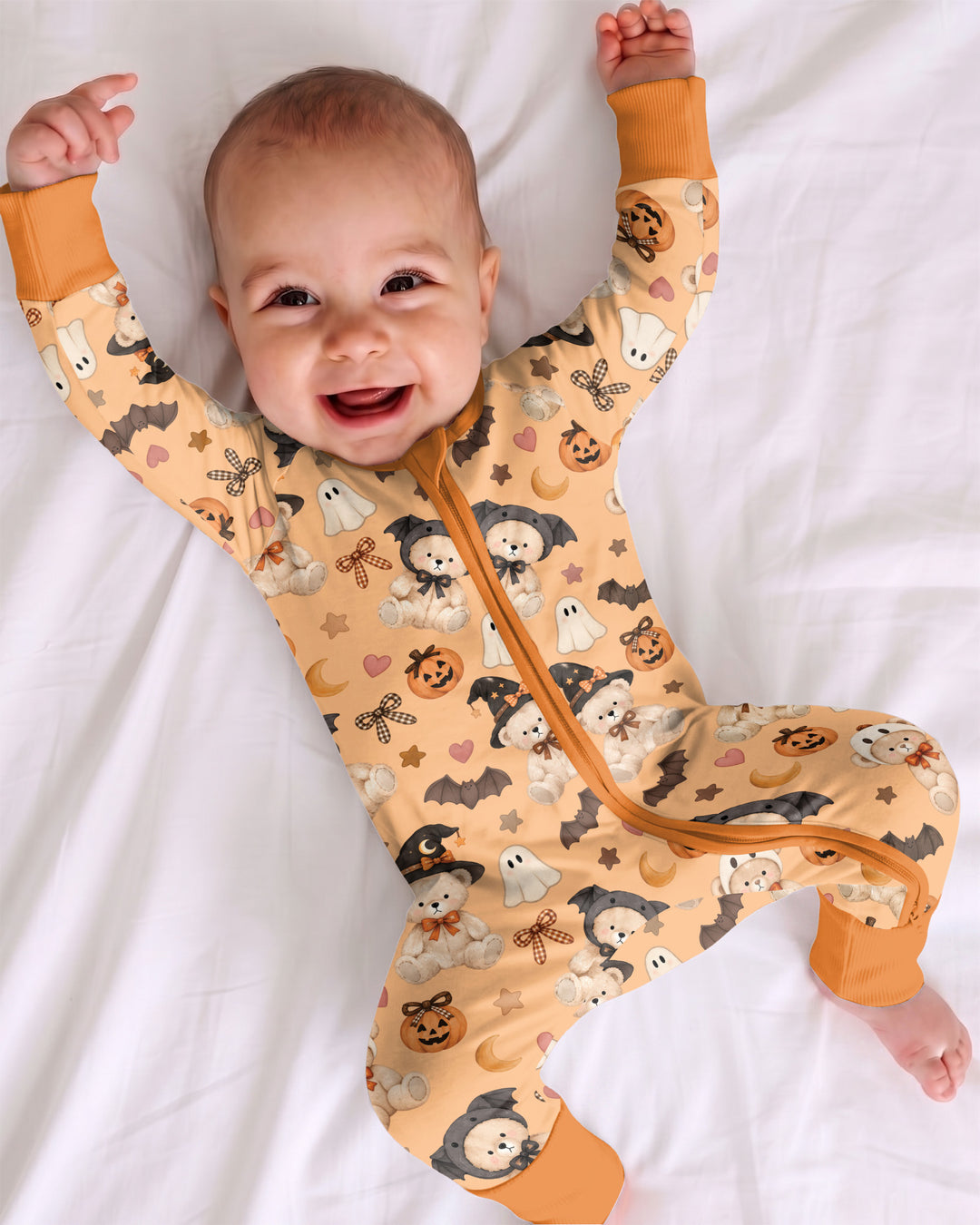Cozy Coquette Teddy Bear Halloween Bamboo Convertible Zippy