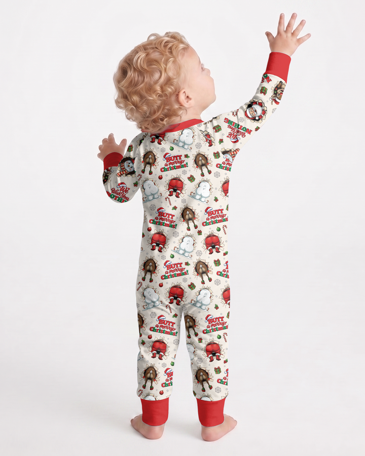 Funny Butt Christmas Squad Bamboo Convertible Zippy