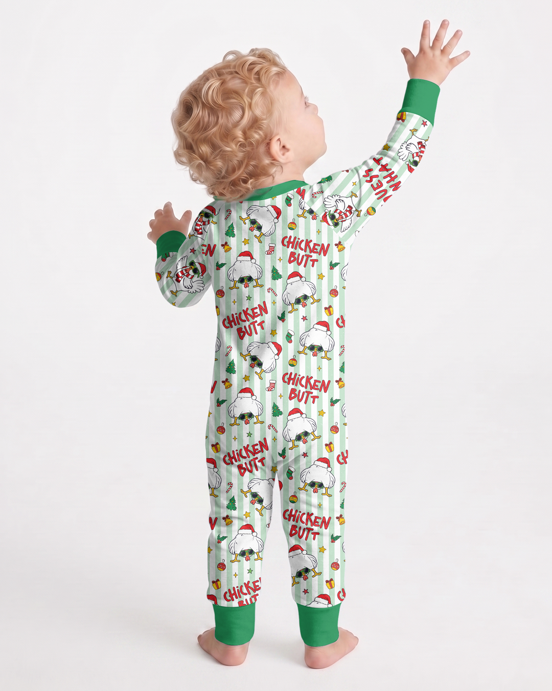 Guess What Chicken Butt Christmas Bamboo Convertible Zippy