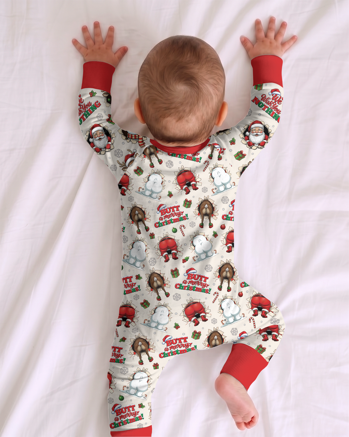 Funny Butt Christmas Squad Bamboo Convertible Zippy