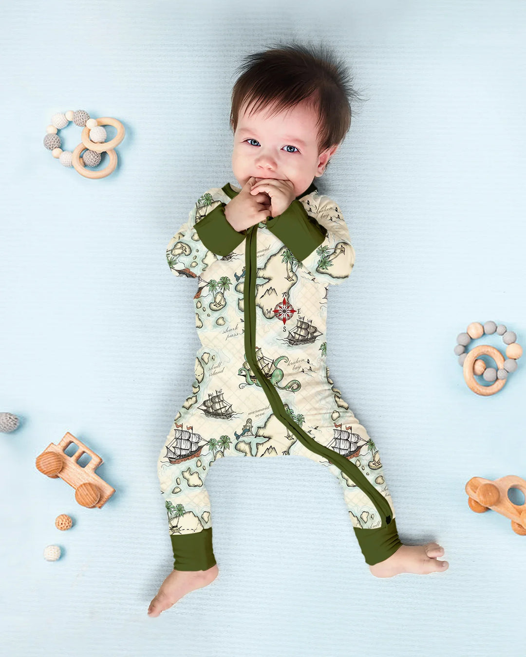 Pirate Treasure Map Quest  Bamboo Convertible Zippy